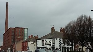 Dixon's chimney and Shaddongate Mill Carlisle Photograph taken 14th february 2019